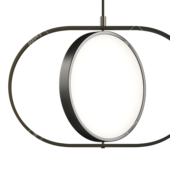 Sleek Kuu Pendant Lamp 3D model image 2