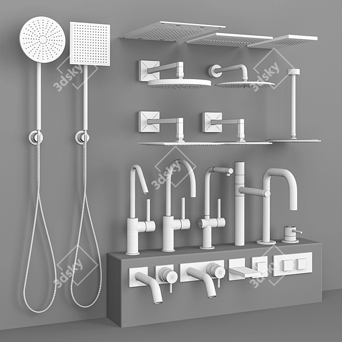 Fantini Faucet Collection: 22 Models 3D model image 7