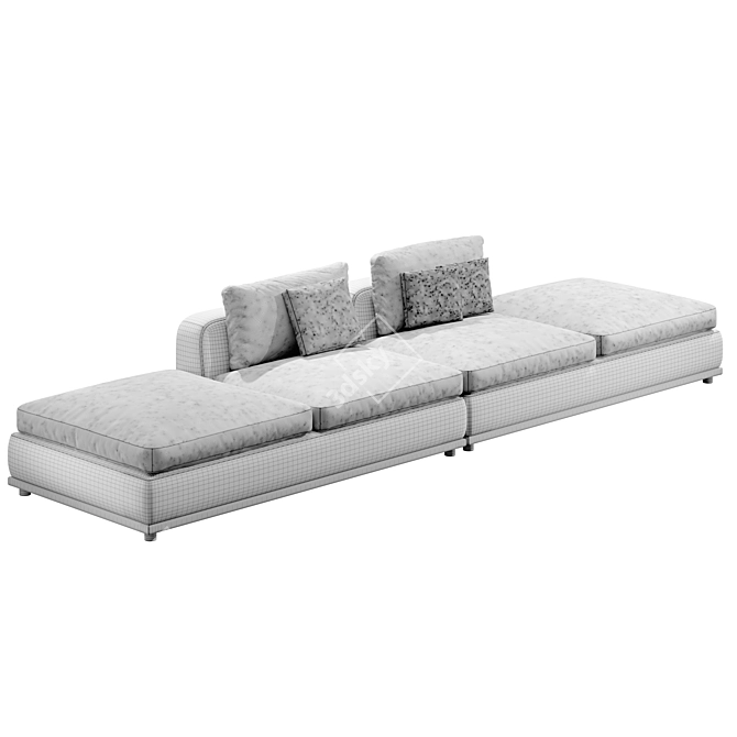 Luxury Kirk Sofa Porada 3D model image 2