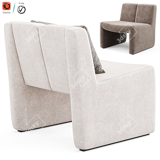 Elegant Macintosh Chair, Eichholtz's Masterpiece 3D model image 2