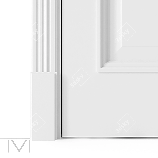 London Series Interior Doors by VIVOMOBILI 3D model image 3