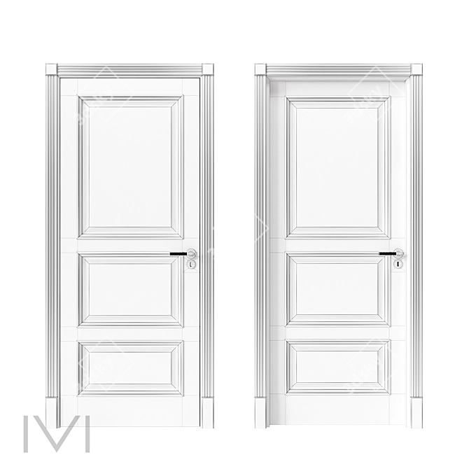 London Series Interior Doors by VIVOMOBILI 3D model image 4