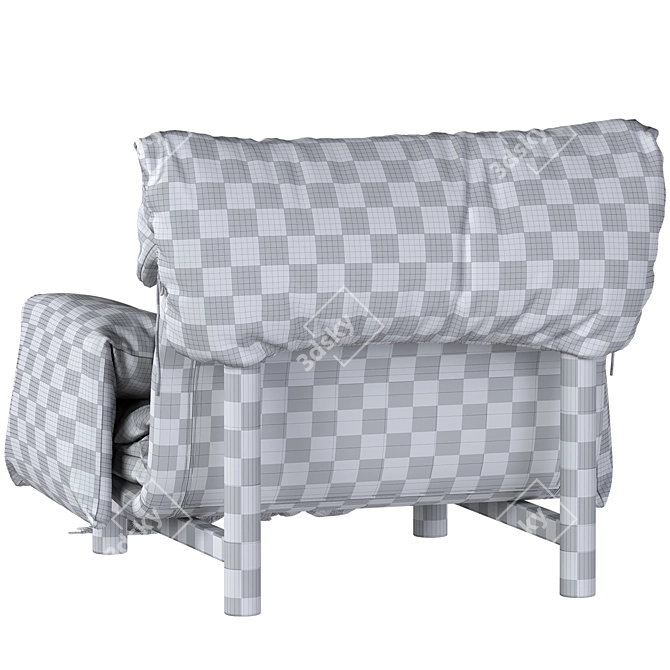Modern Armchair from Baxter Jo 3D model image 7