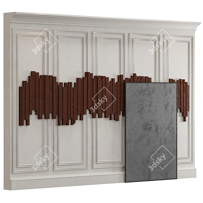 Decorative Wall Panel Set 23 3D model image 5