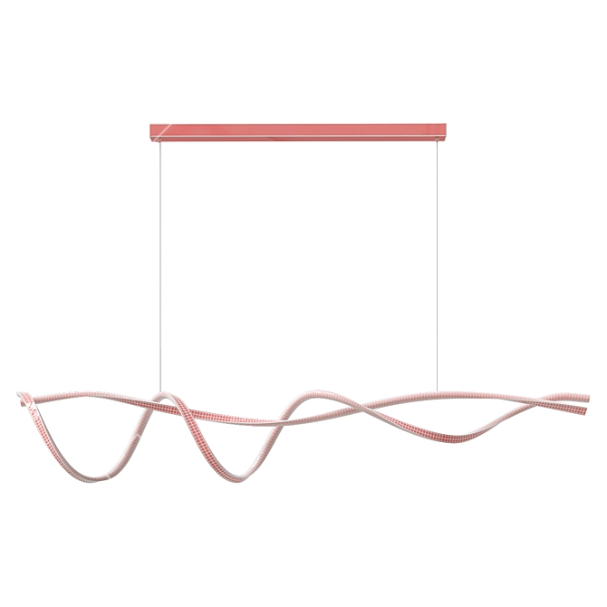 Contemporary Square Pendant Light 3D model image 4