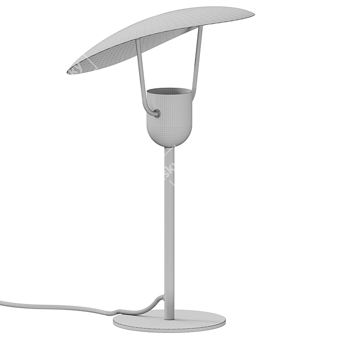 Modern Metal Table Lamp 3D model image 3