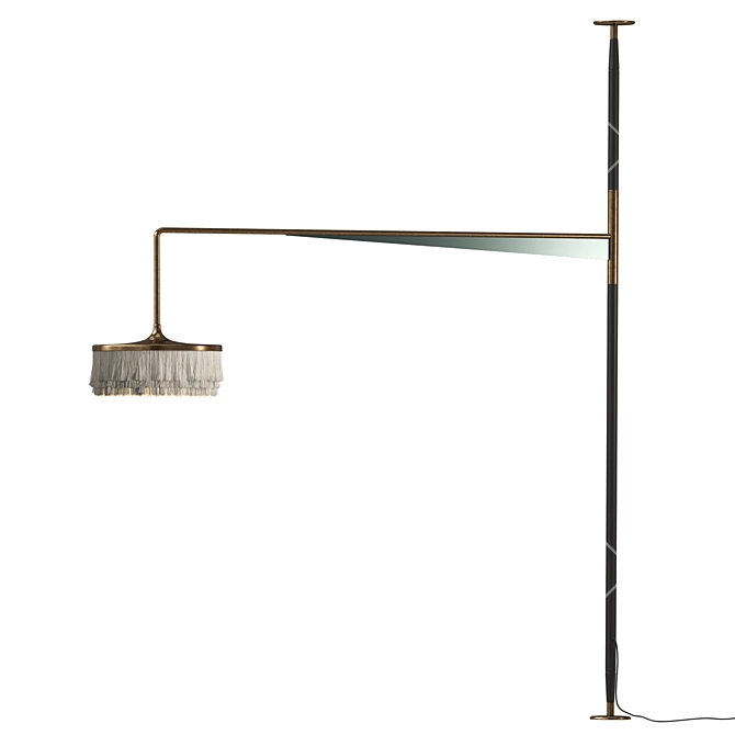 Sleek Abatjour Ceiling-Floor Lamp 3D model image 5