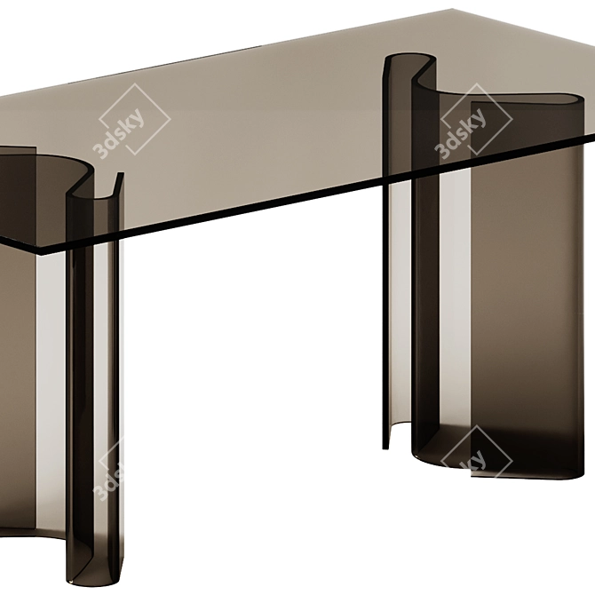 Modern Fiam Italia Glass Tables 3D model image 5