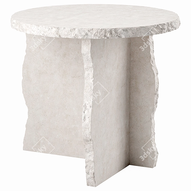  Contemporary Mineral Sculptural Table 3D model image 1