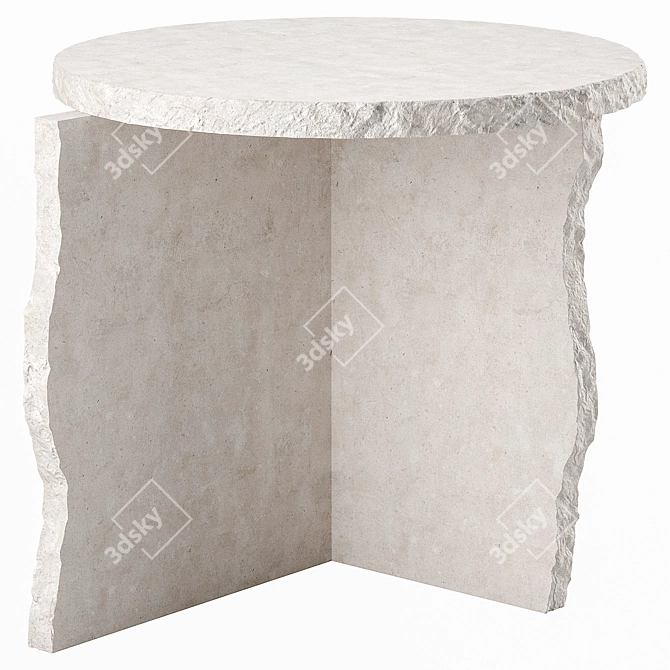  Contemporary Mineral Sculptural Table 3D model image 3
