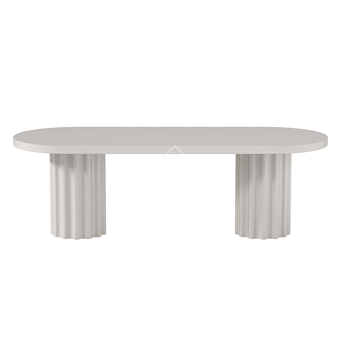 Chantel Concrete Outdoor Furniture Set 3D model image 4