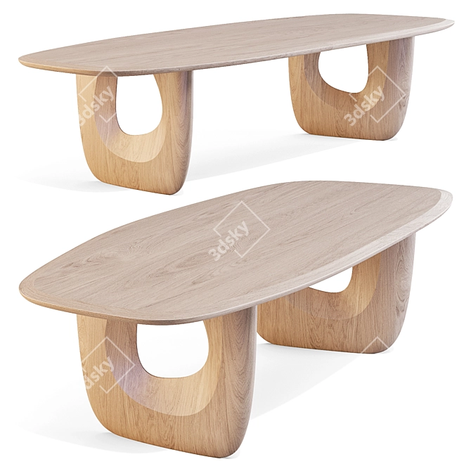 Savignyplatz Artistic Dining Table 3D model image 7