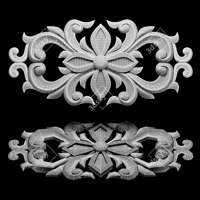 CNC-Ready Church Decor Model 3D model image 2