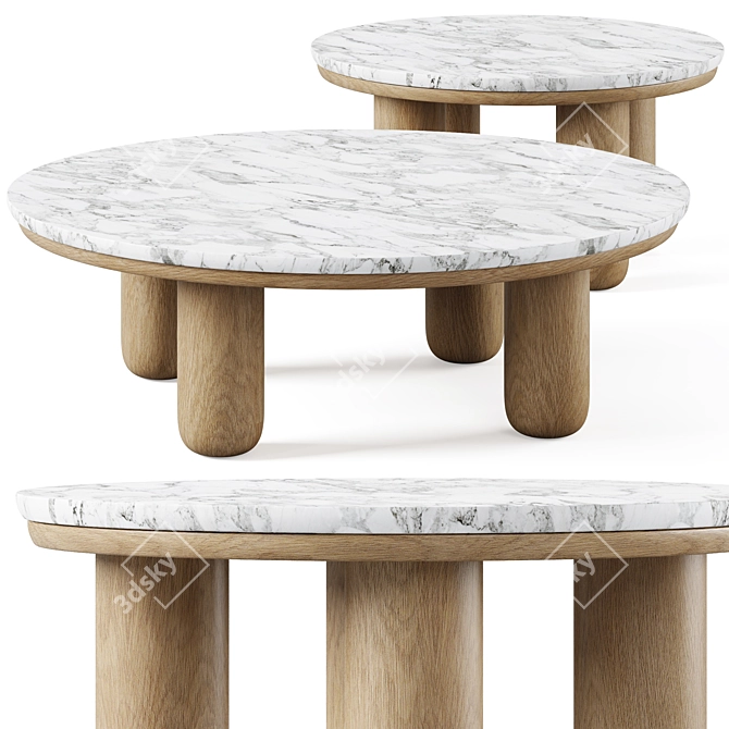 Dual Table Set by Anthology 3D model image 6