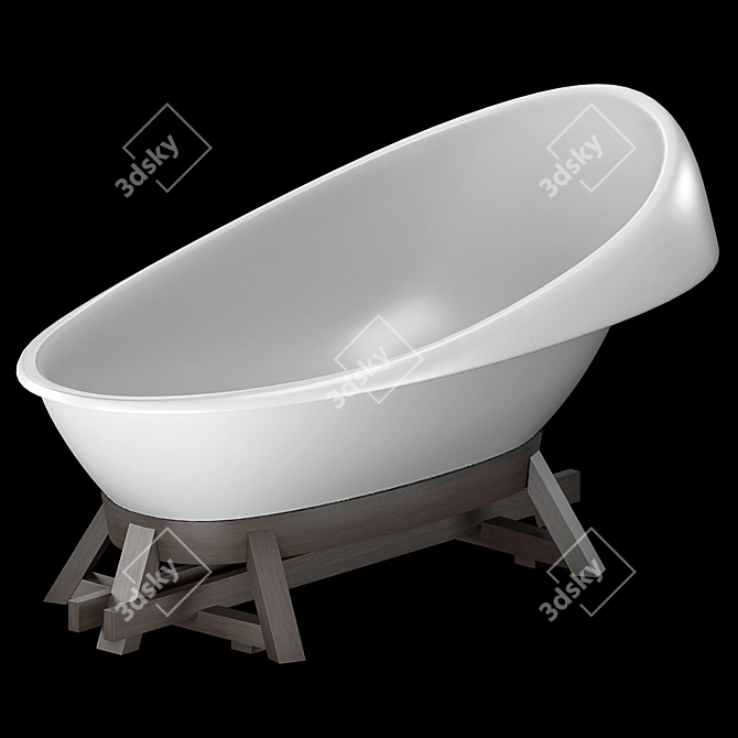 CONCINNITY By Vallvé Freestanding Bathtub 3D model image 4