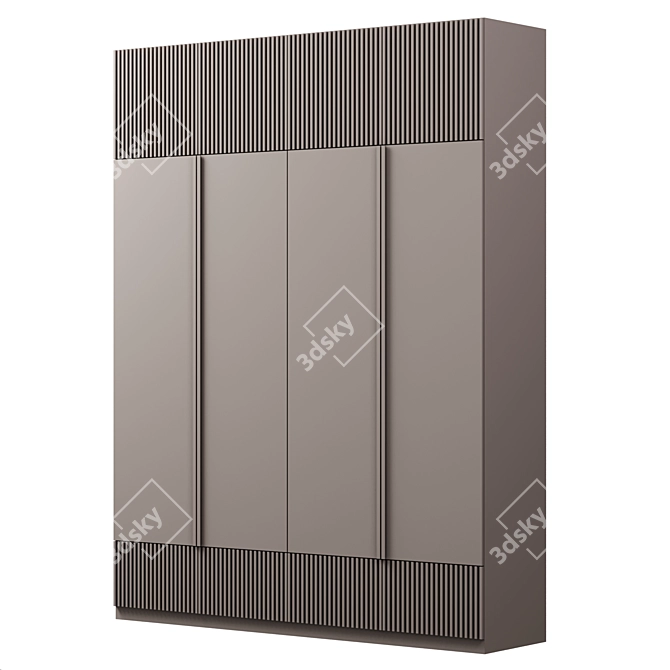 Modular Wardrobe Furniture 3D model image 2