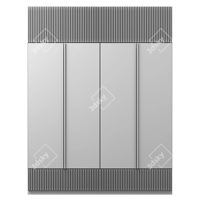 Modular Wardrobe Furniture 3D model image 3