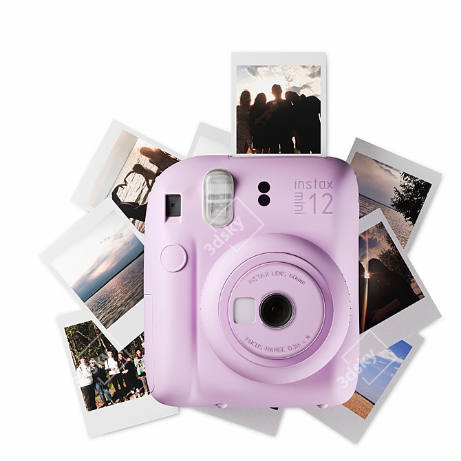 Instax Mini 12 Instant Camera 3D model image 4