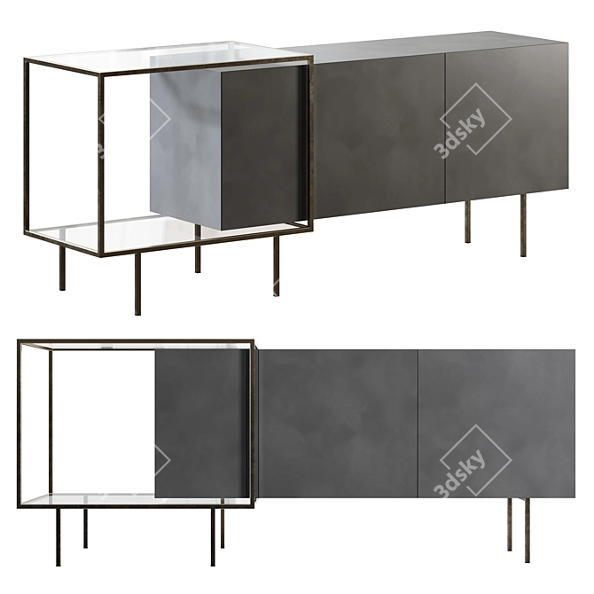 Romatti Belissimo Console Table 3D model image 1