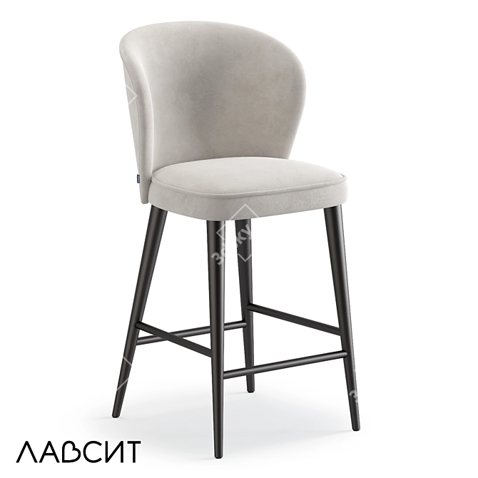 Tommy Lavsit Bar Chair: Stylish Modern Design 3D model image 1