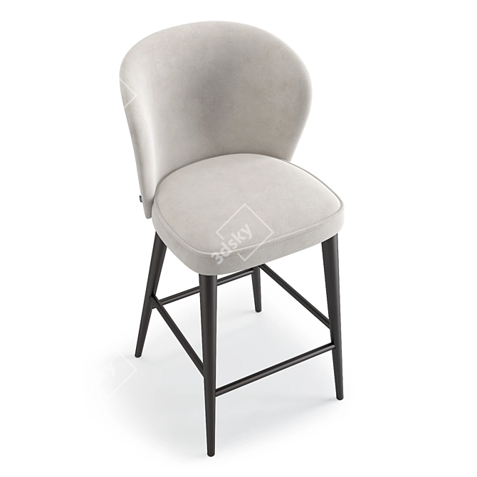 Tommy Lavsit Bar Chair: Stylish Modern Design 3D model image 3