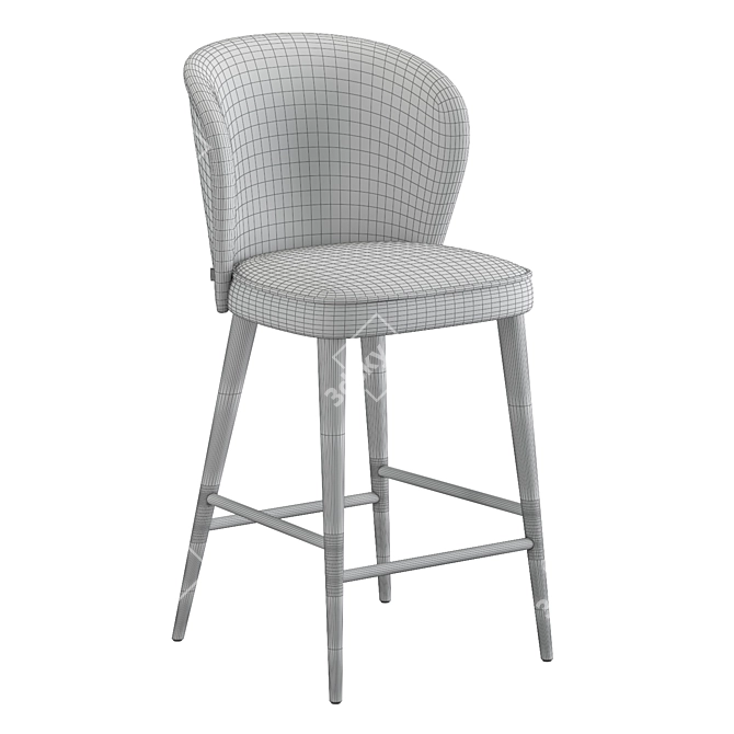 Tommy Lavsit Bar Chair: Stylish Modern Design 3D model image 5