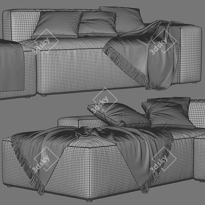 Modern Jesse Daniel Chaise Longue 3D model image 5