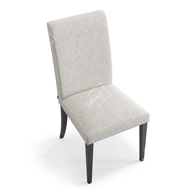 Modern High Back Dining Chair 3D model image 3