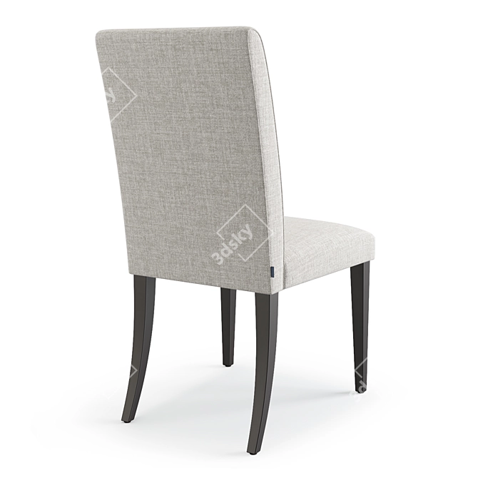 Modern High Back Dining Chair 3D model image 4