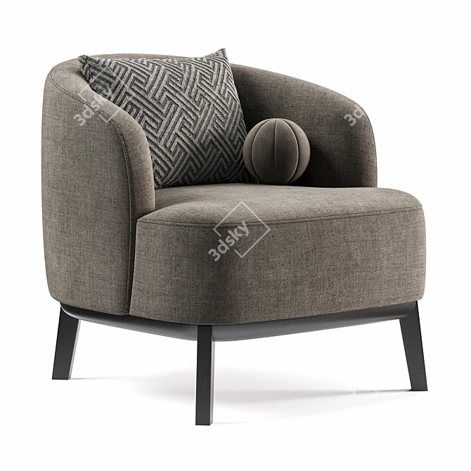 Stylish Megan Armchair by Domkapa 3D model image 3