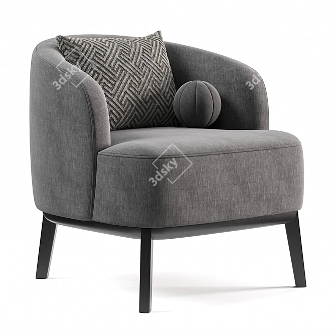 Stylish Megan Armchair by Domkapa 3D model image 5