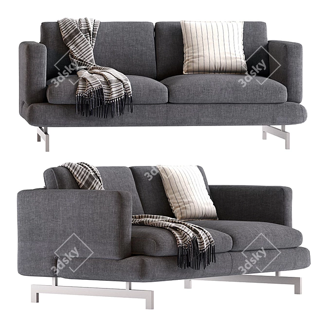 Natuzzi Jeremy Sofa 3D Model 3D model image 5