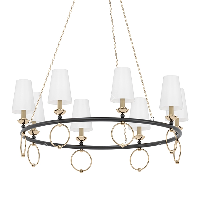 Opulent Collaboration Chandelier 3D model image 1