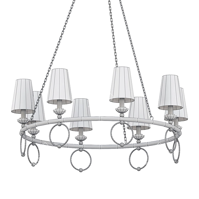 Opulent Collaboration Chandelier 3D model image 2