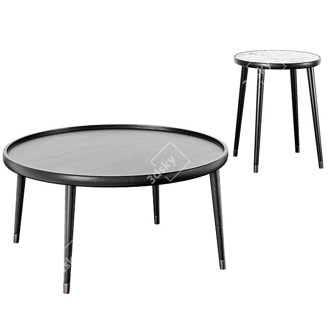 Porada Bignè Coffee Table 3D model image 1