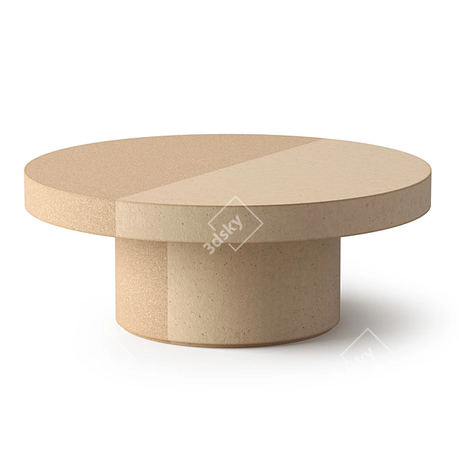 Modern Frari Cimento Table Set 3D model image 2