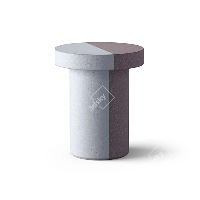 Modern Frari Cimento Table Set 3D model image 3