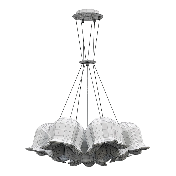 Elegant LILLIS Pendant Chandelier 3D model image 4