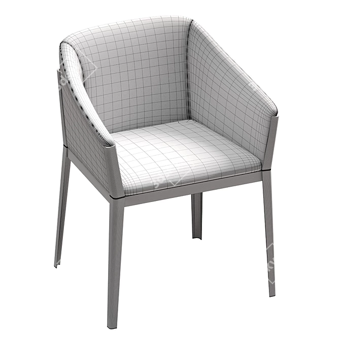 Modern Cassina Cotone Slim Chair 3D model image 5