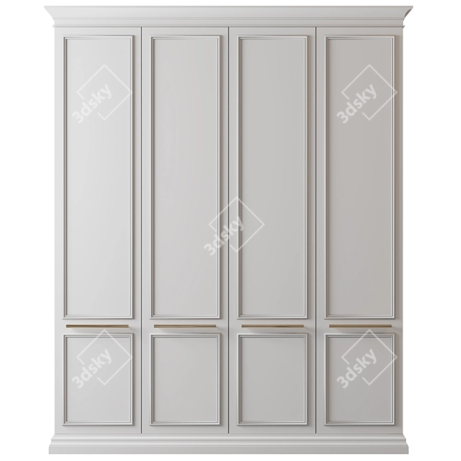 Modular Editable Wardrobe Display 3D model image 1