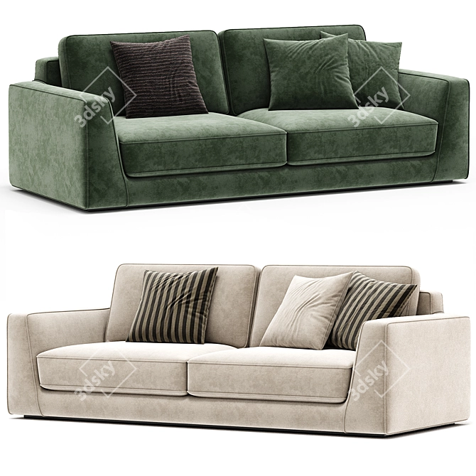 Modern Modular Celine Alberta Sofa 3D model image 1