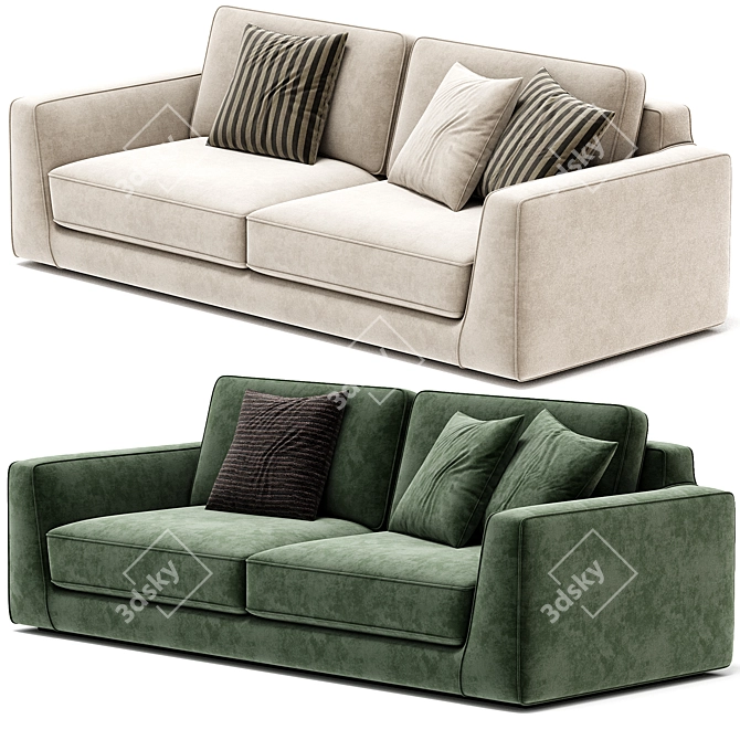 Modern Modular Celine Alberta Sofa 3D model image 3