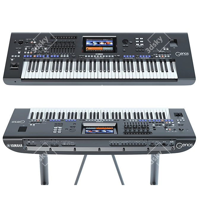  Yamaha Genos V2.1 Workstation Bundle 3D model image 1