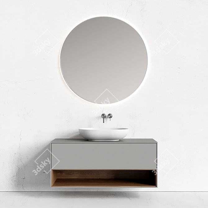 Designer Hanging Vanity Line 2 3D model image 1