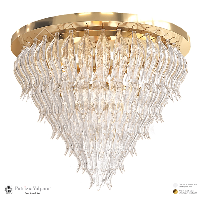 Petali 8002 PL80 Ceiling Light 3D model image 1