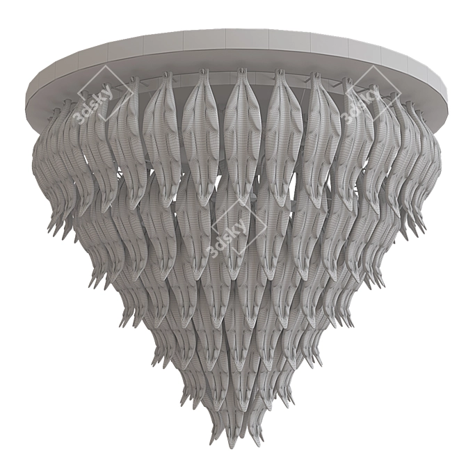 Petali 8002 PL80 Ceiling Light 3D model image 3