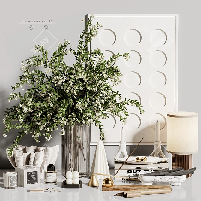 Elegant Decor Set Render Models 3D model image 2