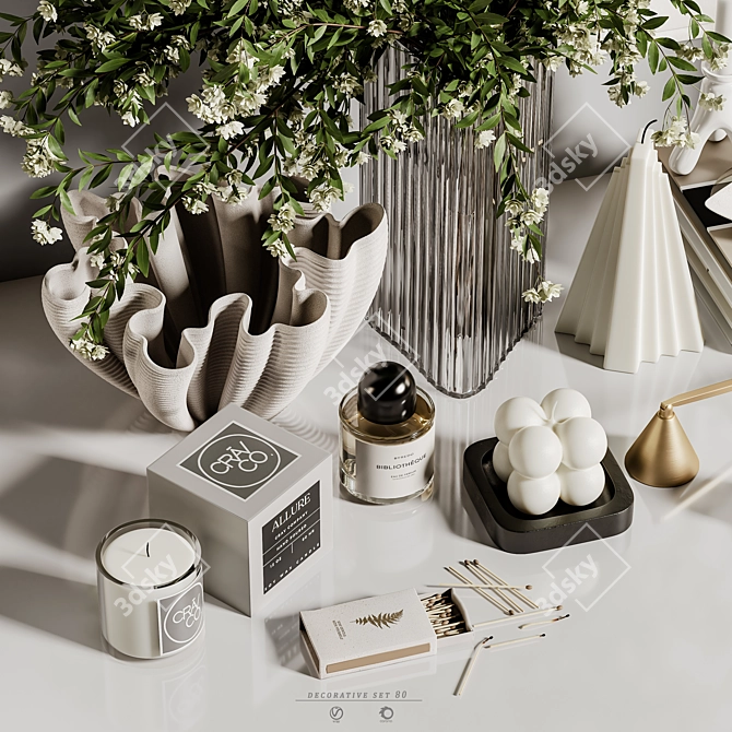 Elegant Decor Set Render Models 3D model image 3