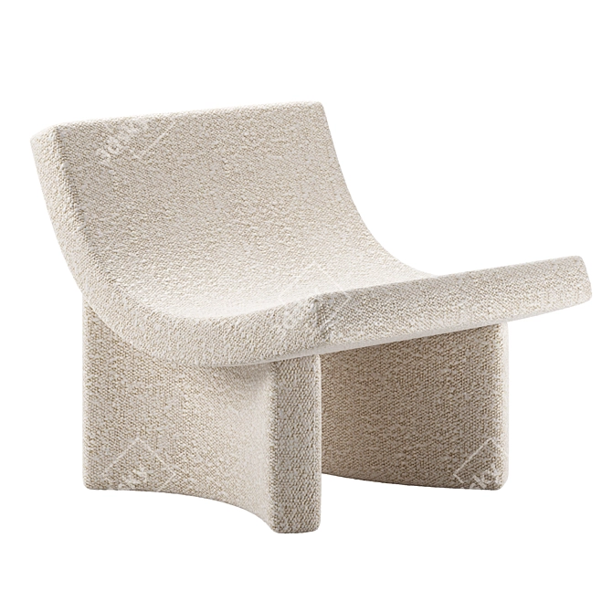 Contemporary TALK Armchair by Mogg 3D model image 4
