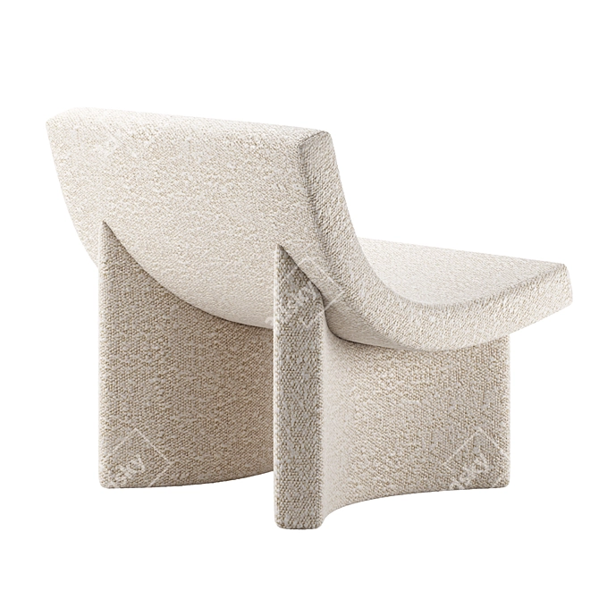 Contemporary TALK Armchair by Mogg 3D model image 6